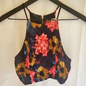Abercrombie & Fitch Colorful (Pink, Gold, Navy Blue) Back Zip Bralette Size S